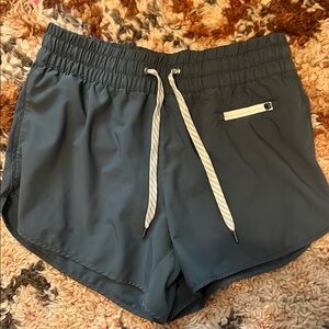 Vuori Gray Athletic Shorts Moisture-Wicking Fabric